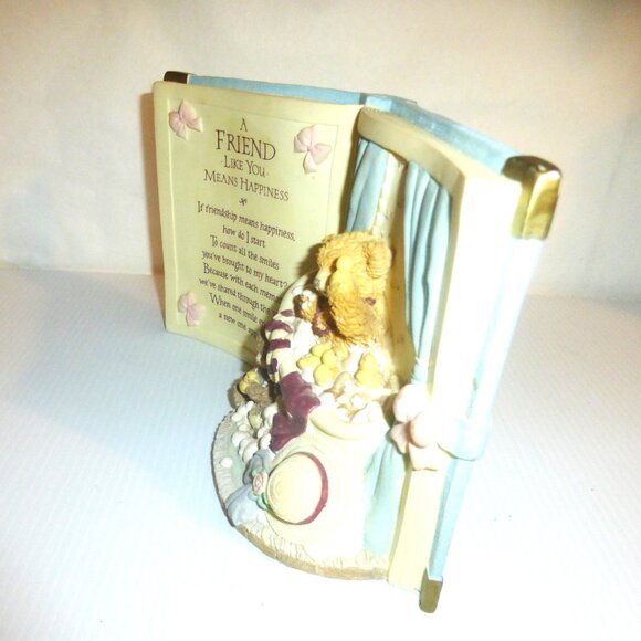 BEST FRIENDS GIFT LOT Musical Book Teddy Bear ANGEL Tree Ornament PLAQUE - Picture 10 of 16